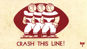 crash this line football art row1