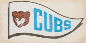Chicago Cubs Sixties Pennant Art