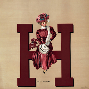 f earl christy harvard lady pennant