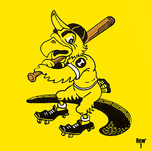Dick Spencer Iowa Herky Hawk Baseball Cartoon Art