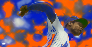 Dwight Gooden New York Mets Pitch 