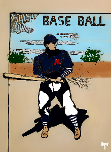 Early 1900s Ole Miss Baseball Art