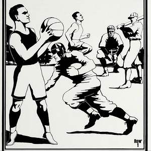 early 1900s 4 sport art