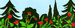 early 1900s flowers art