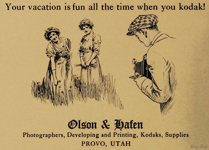 early 1900s kodak ad provo utah