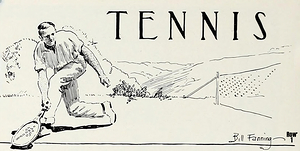 early 1900s tennis art bill fanning