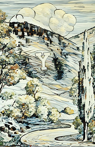 early 1900s y mountain provo art