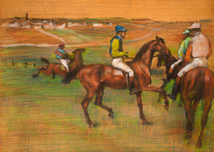 Circa 1885 Edgar Degas Race Horse Art