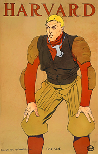 1907 Harvard Football Poster by Edward Penfield