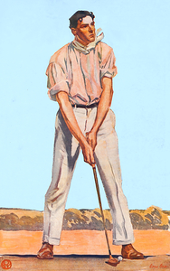 edward penfield golf art remix