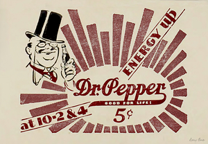 Energy Up Dr. Pepper Vintage Ad