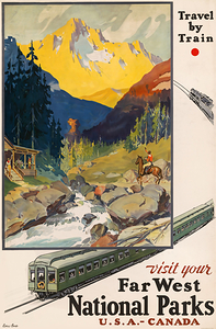 far west national parks poster