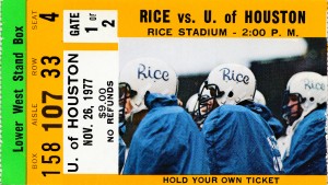 1977 Rice vs. Houston