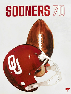 1970 Oklahoma Sooners Football Art