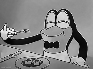 Flip the Frog Eats Dinner