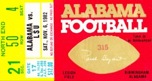 1982 LSU vs. Alabama