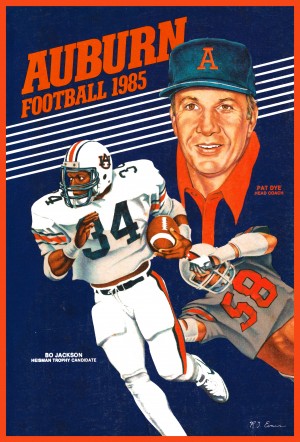 1985 auburn football poster