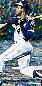 Hank Aaron Atlanta Braves Art