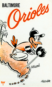 hartzell 1959 baltimore orioles miami florida art