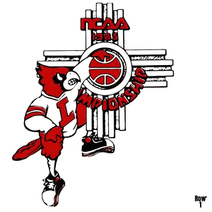 1983 Louisville Cardinals Basketball Art
