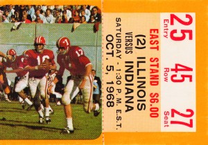 indiana hoosiers football ticket stub canvas art