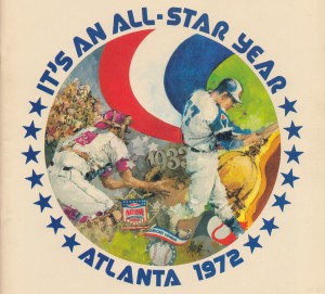 its an all star year atlanta 1972 baseball art