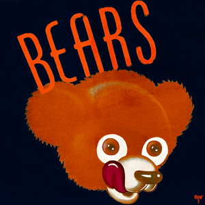 1946 Chicago Bears Remix Art 