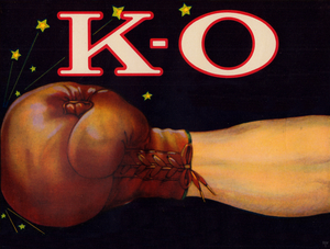 KO Vintage Boxing Art