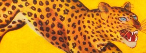 leopard art poster