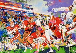 1985 Dolphins vs. 49ers Football Art