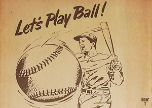 lets play ball baseball art