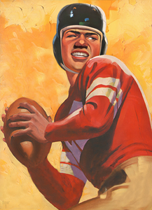 1941 Quarterback Art by Lon Keller