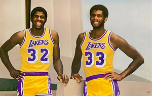 Magic and Kareem Lakers Basketball Art