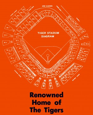maps tiger stadium diagram row 1