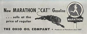 Marathon Cat Gasoline Ad