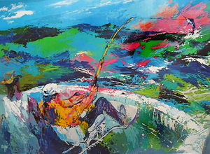 marlin leroy nieman fishing art