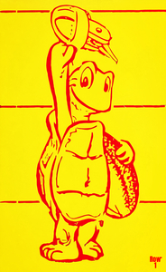 Vintage 50s Maryland Terrapin Football Art