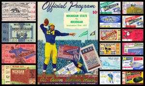 Michigan Football Ticket Stub Collage Art