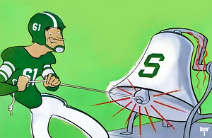 Michigan State Football Cartoon Art