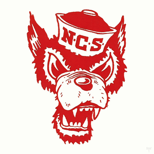 NC State Wolfpack Vintage Metal Sign