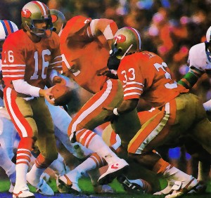 nfl watercolor art joe montana 49ers art