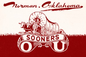 norman oklahoma university college wall art row one ou