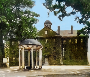 early 1900s north carolina old well unc chapel hill art
