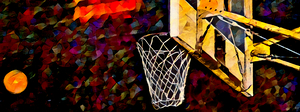 Old Basketball Goal Art