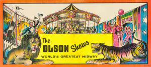 Vintage Olson Shows Carnival Art
