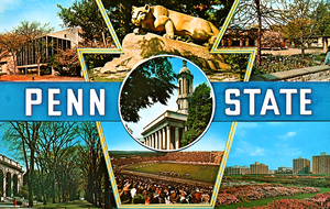 Vintage Penn State Campus Art