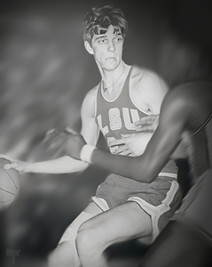 LSU Pistol Pete Maravich Basketball Art