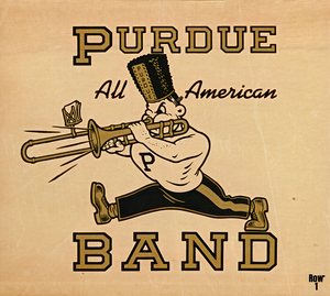 Vintage Purdue All American Band Art