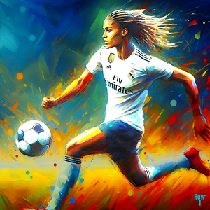 Real Madrid Womens Soccer Art