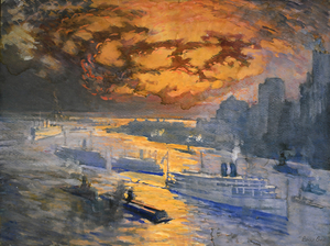 reflective river joseph pennell 1921